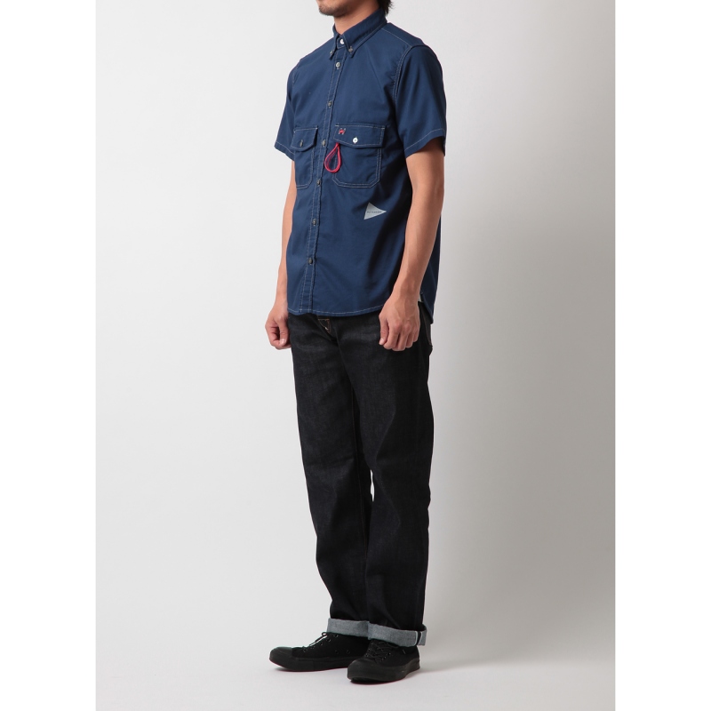 アンドワンダー / and wander シャツ 当日出荷可] and wander dry breathable LS shirt charcoal [アンド