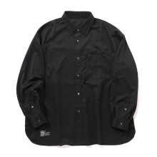 FreshService / フレッシュサービス | COOLFIBER UTILITY REGULAR COLLAR SHIRT - Black