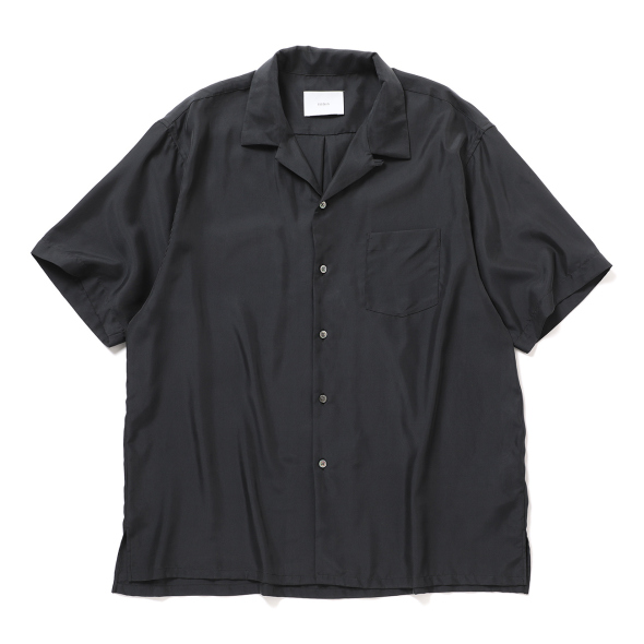 ssstein / シュタイン | CUPRO TWILL OVERSIZED OPEN COLLAR SS SHIRT