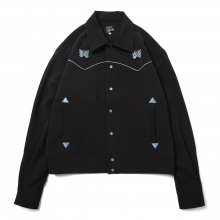 Needles / ニードルズ | Piping Cowboy Jac - PE/PU Double Cloth - Black