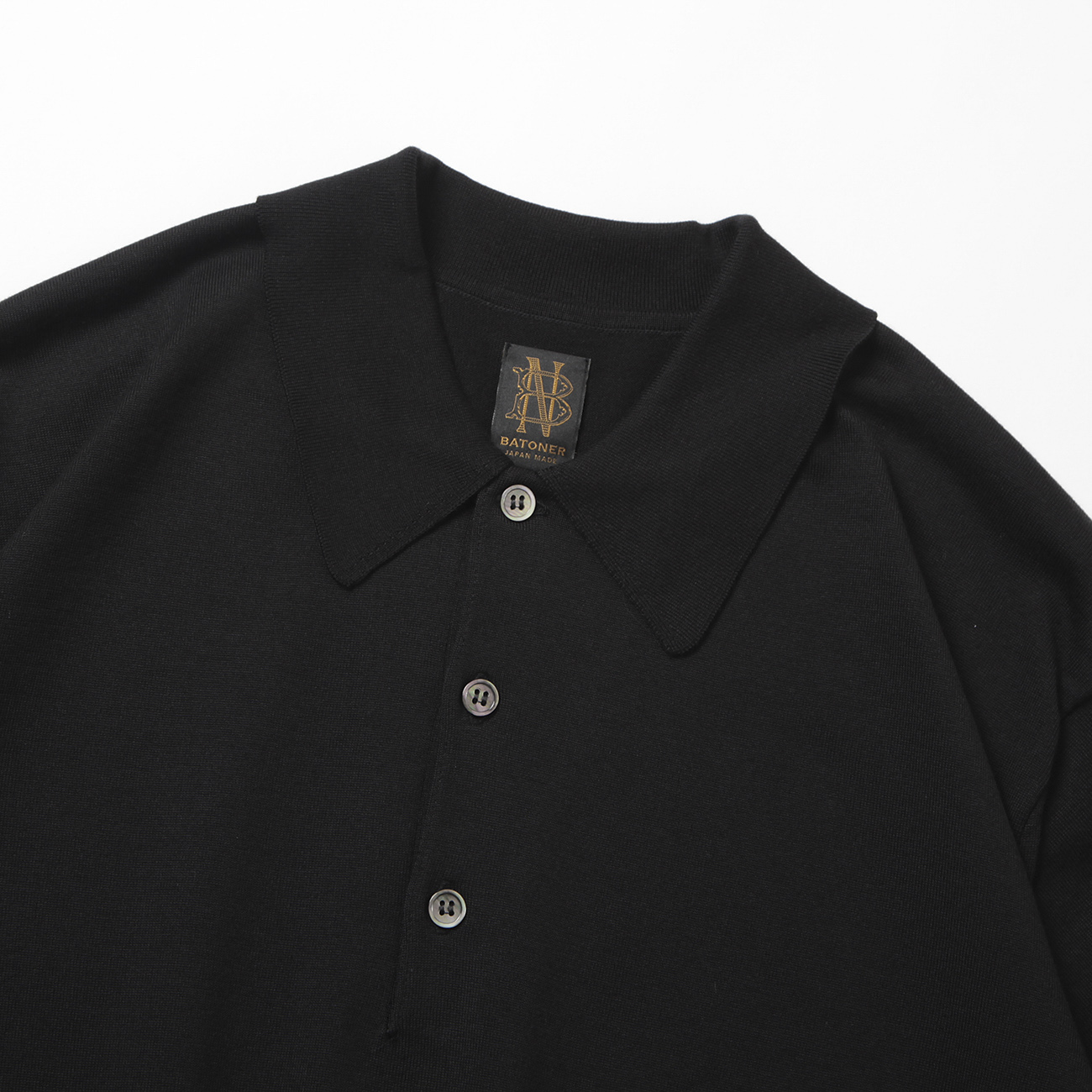 SEAISLAND COTTON POLO SHORT SLEEVE (メンズ) - Black