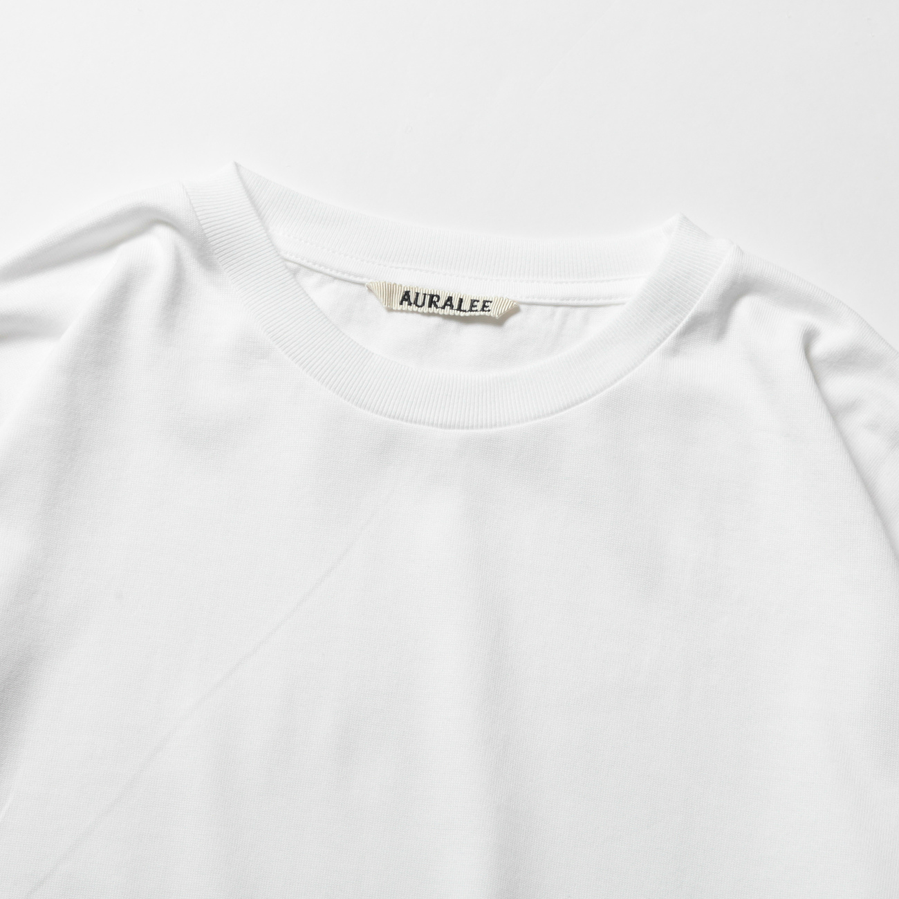AURALEE / オーラリー | LUSTER PLAITING L/S TEE (メンズ) - White