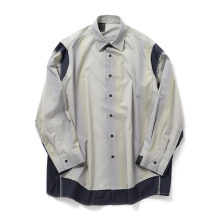 N.HOOLYWOOD / エヌハリウッド | 2251-SH28-011-peg SHIRT - Gray Stripe