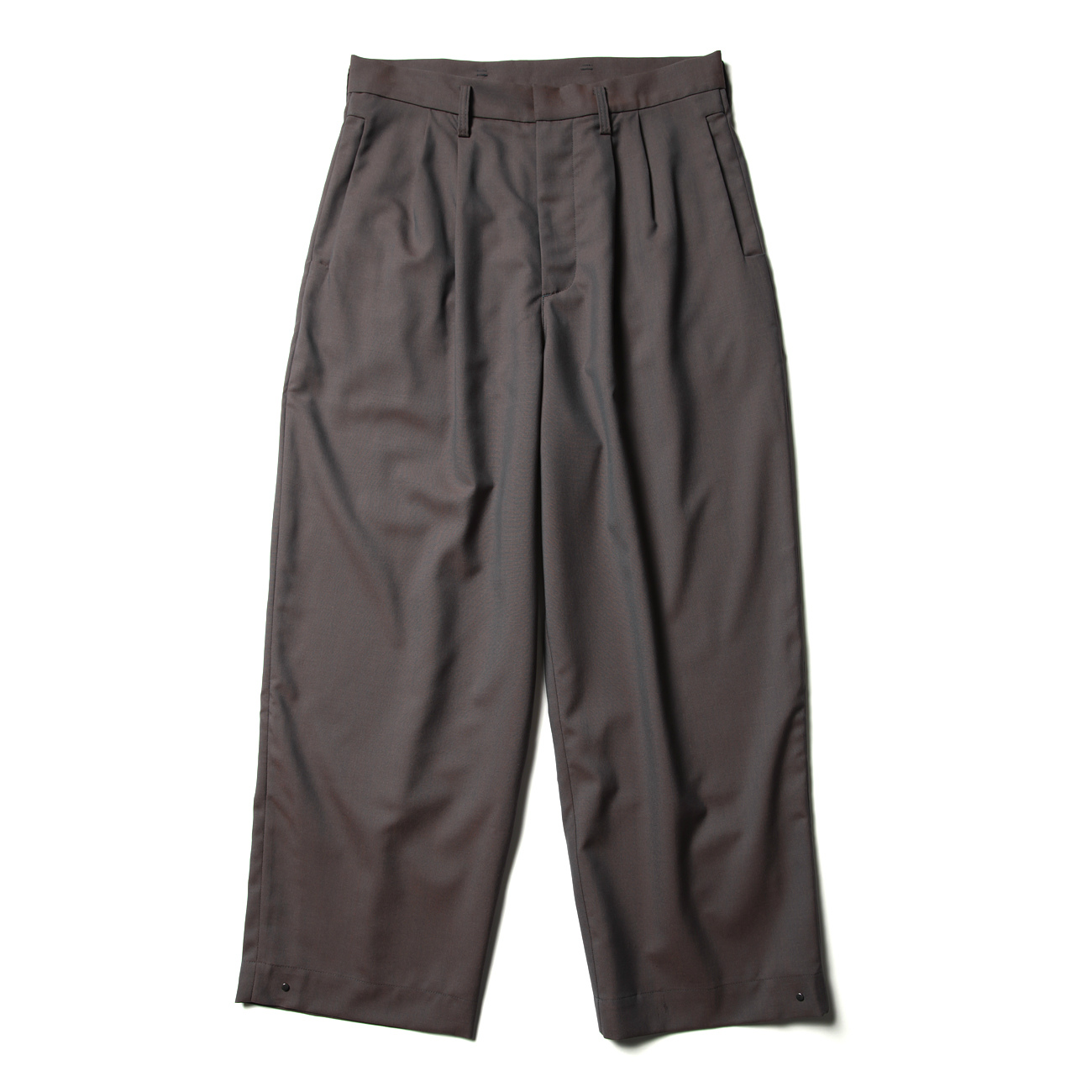ドゥルカマラ 20AW よそいきヘムタックパンツ グレイッシュベージュ 10191000_65307fb759bc9.jpg