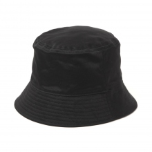 INTERIM / インテリム | GIZA BACK SATIN BUCKET HAT - Black