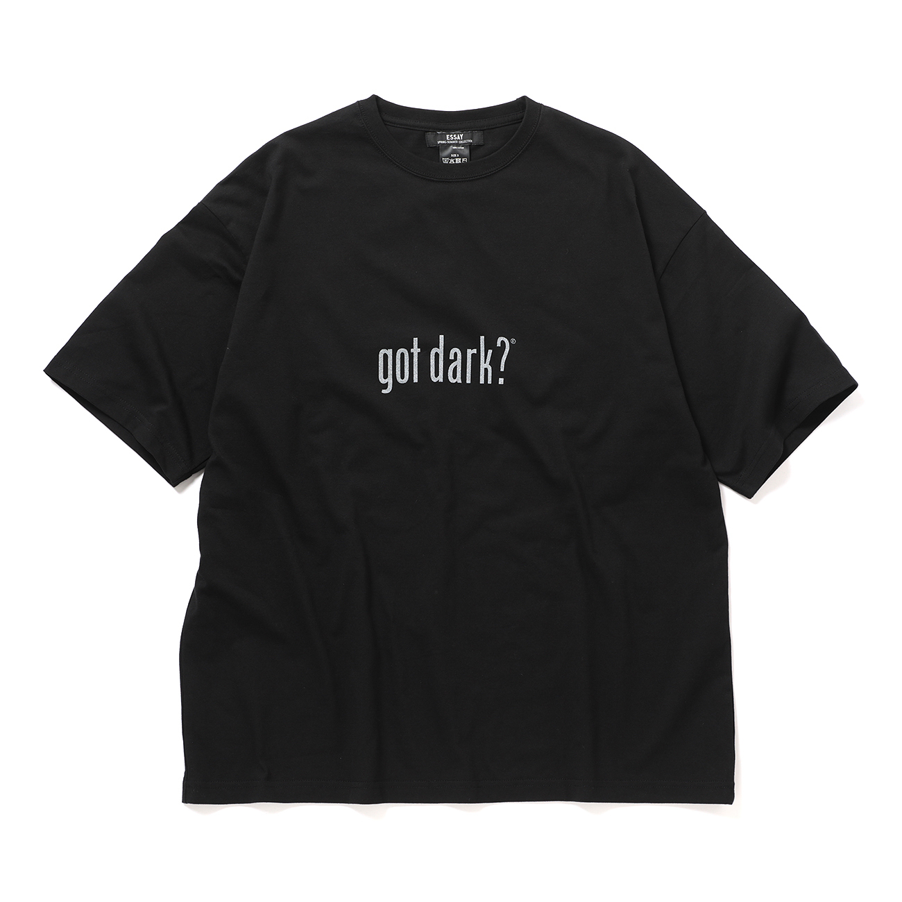 ESSAY / エッセイ | TS-3 OVERSIZED DROP SHOULDER T-SHIRT - Got dark