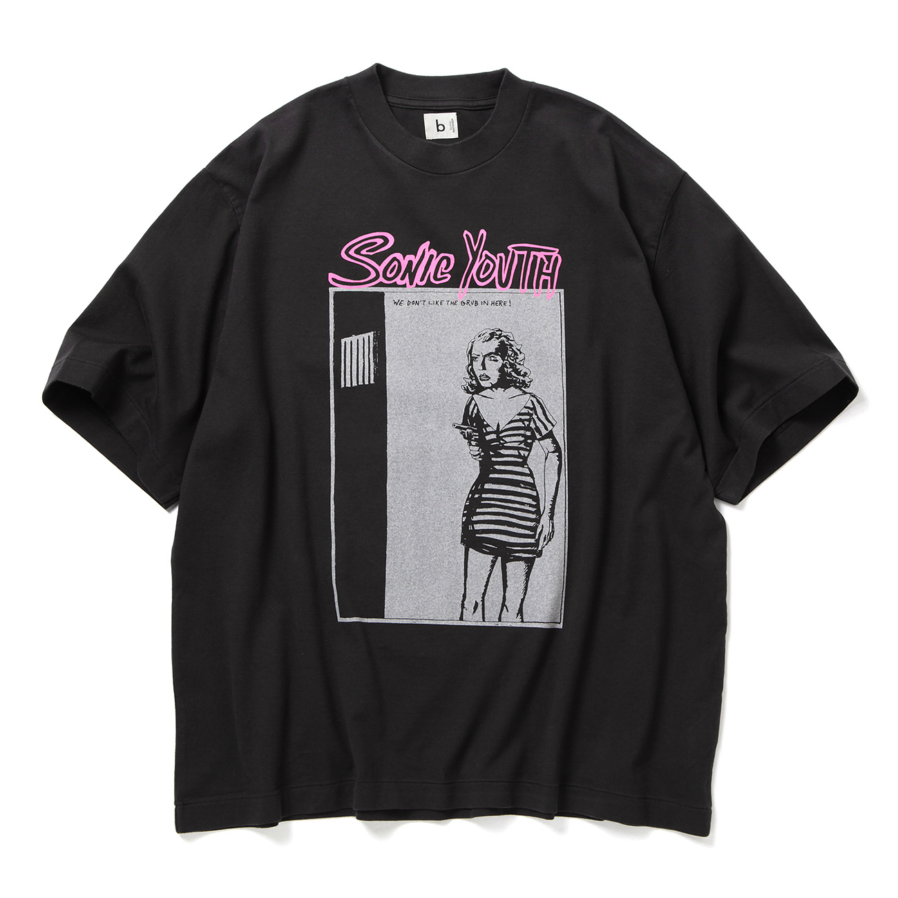 blurhms ROOT STOCK ノイズロック プリント Tシャツ ワイド 