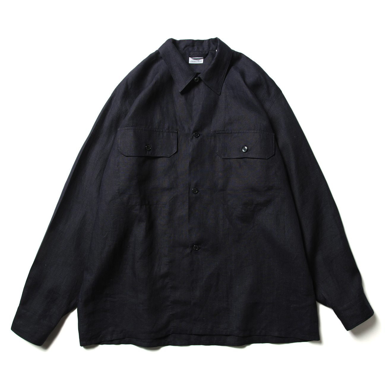 【専用】comoli 22ss リネン C.P.O シャツ navy 46