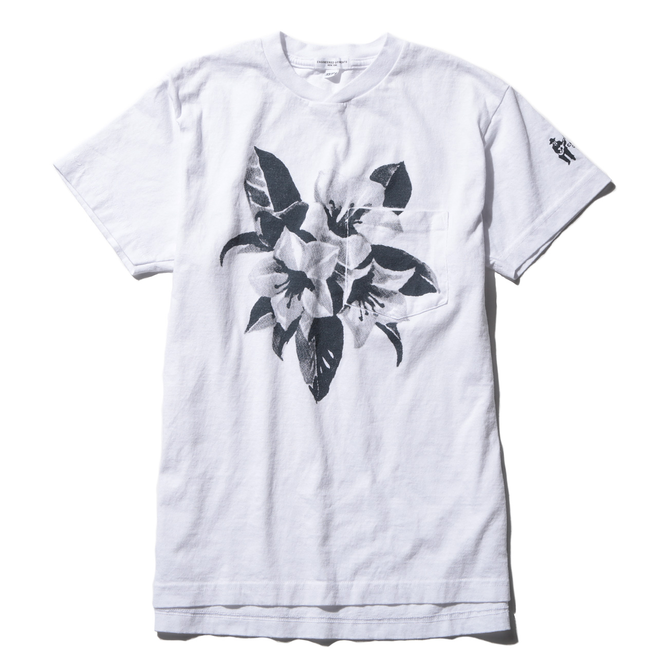 ENGINEERED GARMENTS | Printed Cross Crew Neck T-Shirt