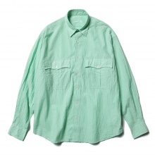 Porter Classic / ポータークラシック | ROLL UP STRIPE SHIRT - Green