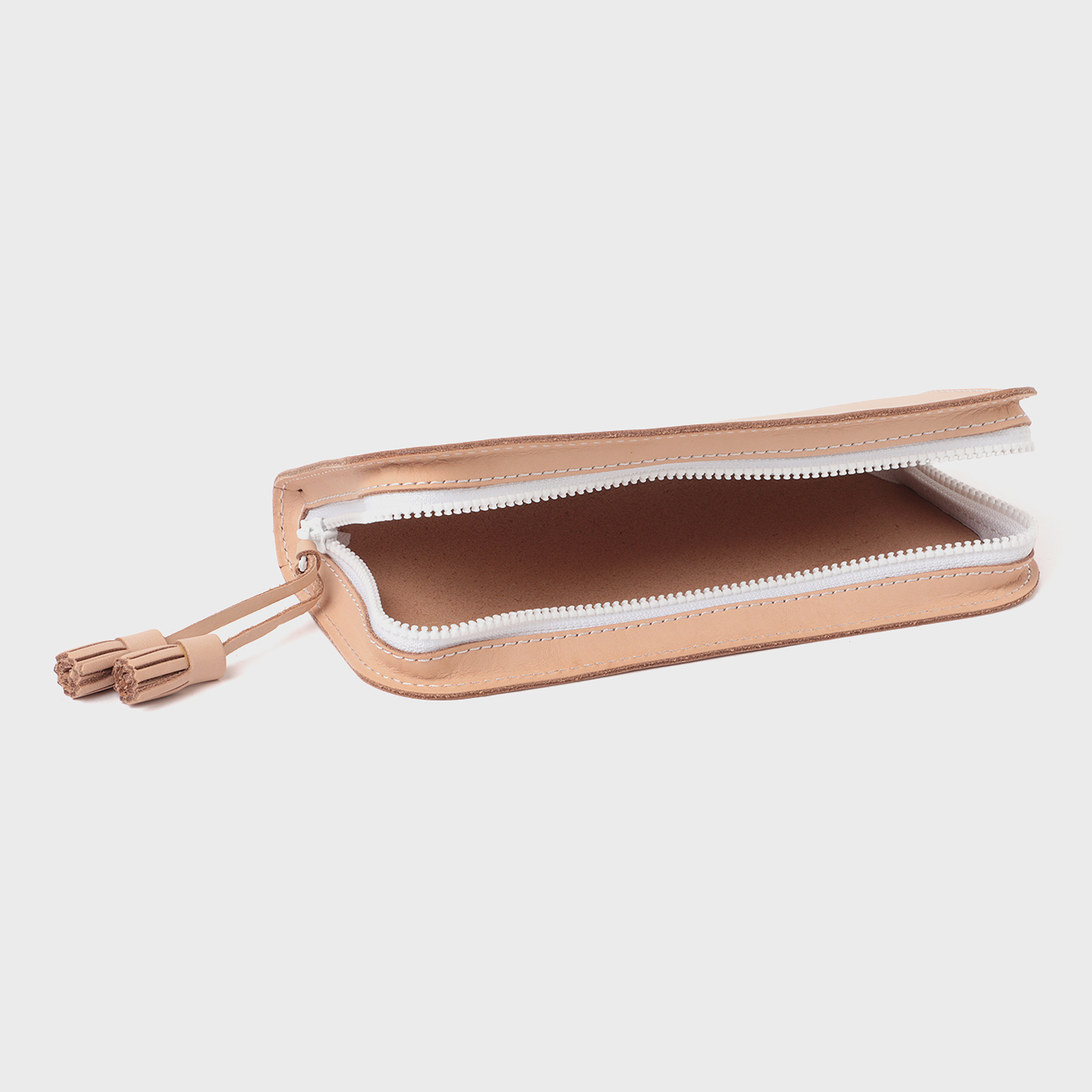 Hender Scheme / エンダースキーマ | zip pen case - Natural × White