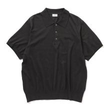 URU / ウル | KNIT POLO - D.Charcoal