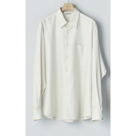 AURALEE / オーラリー | SUPER LIGHT WOOL SHIRTS シャツ | 1 | IVORY WHITE | レディース