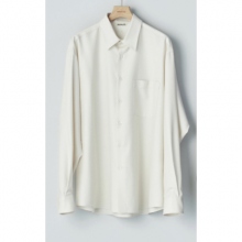 auralee wool shirts オーラリーシャツ AURALEE / オーラリー | SUPER LIGHT WOOL SHIRTS (メンズ) - Ivory