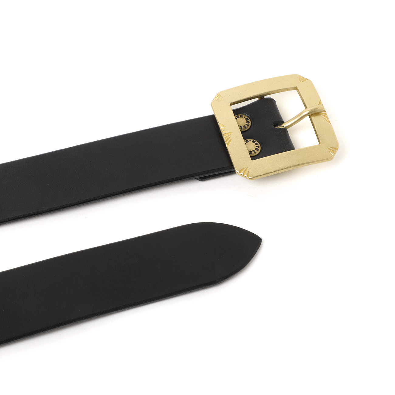 MOTO / モト | XXRBB2B LEATHER BELT 真鍮バックルレザーベルト