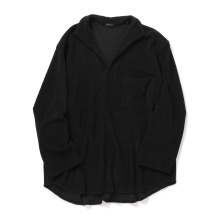 COMOLI / コモリ | パイル スキッパーシャツ - Black | 通販