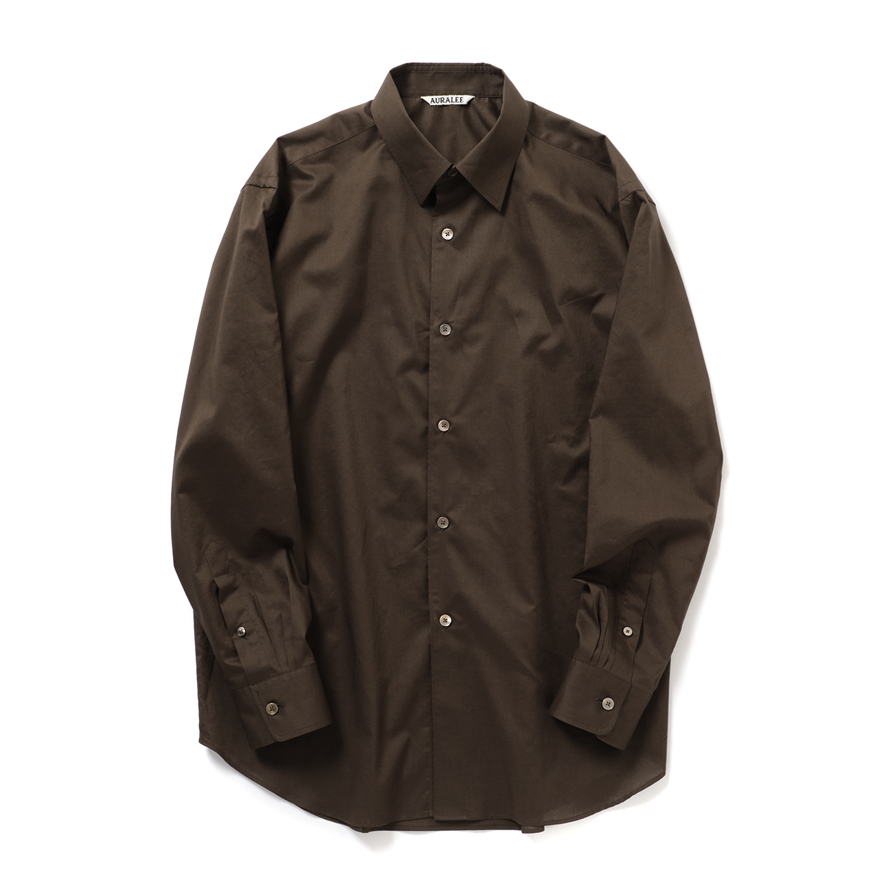 かつまるAURALEE WASHED FINX TYPEWRITER 開襟 Auralee Washed Finx Typewriter Open Collar Half Sleeved