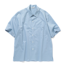 AURALEE / オーラリー | WASHED FINX TYPEWRITER OPEN COLLAR HALF SLEEVED SHIRT (メンズ) - Light Blue