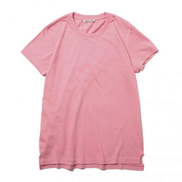 AURALEE / オーラリー | SEAMLESS CREW NECK TEE (レディース) - Pink