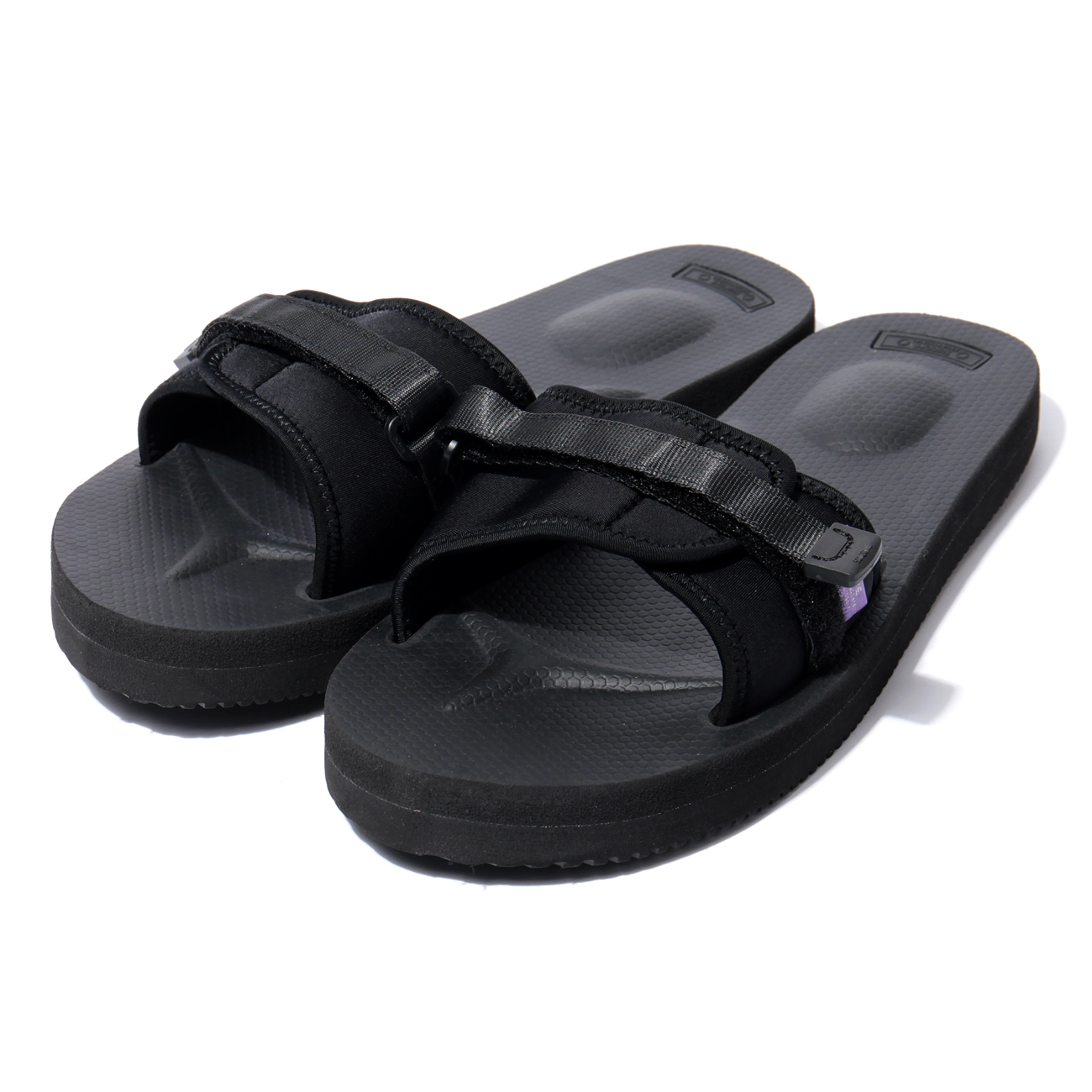 Suicoke × NEPENTHES Purple Label - Slide-In Sandal w/A-B Vibram - Neoprene  - Black