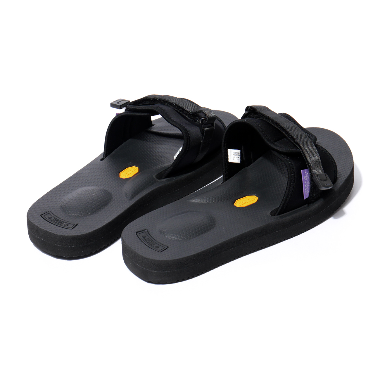 Suicoke × NEPENTHES Purple Label - Slide-In Sandal w/A-B Vibram - Neoprene  - Black