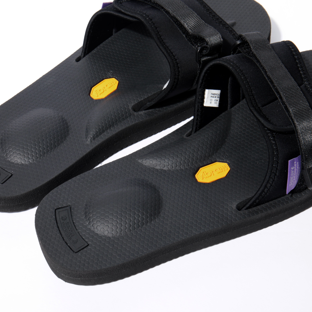 Suicoke × NEPENTHES Purple Label - Slide-In Sandal w/A-B Vibram - Neoprene  - Black