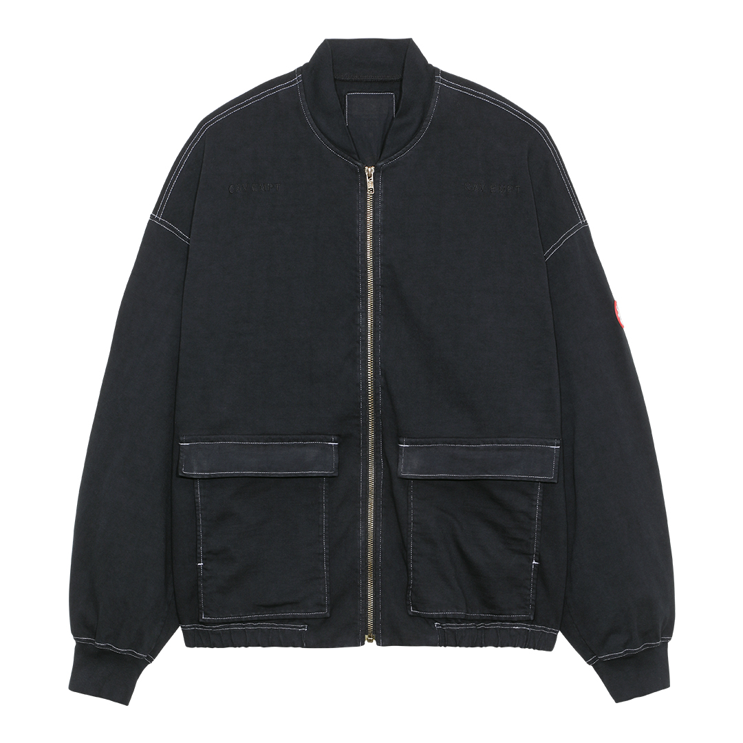 OVERDYE LIGHT ZIP UP - Black