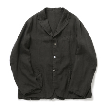MAATEE&SONS / マーティーアンドサンズ | ドS LINEN GARMENT DYED 無双 JACKET - Sumi