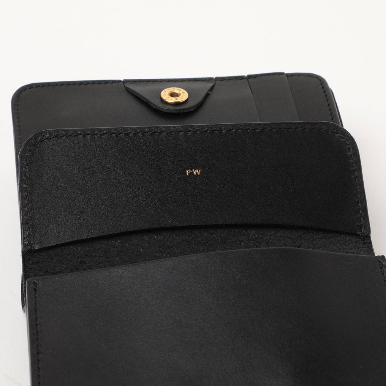 forme / フォルメ | Post wallet / 表革 Baby calf#Black 内装革 Baby