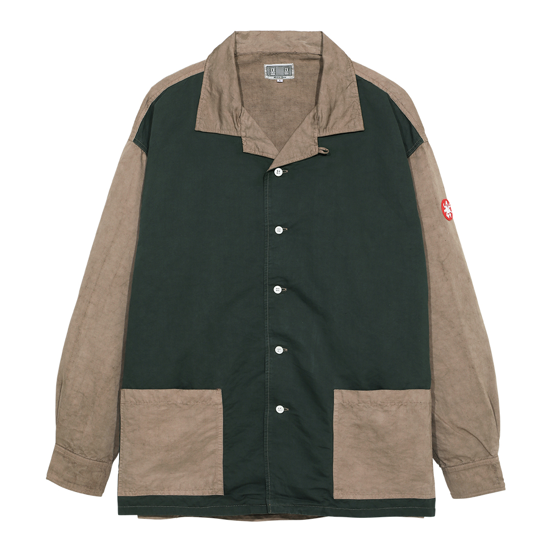 C.E / シーイー | OVERDYE OPEN COLLAR SHIRT - Brown | 通販 - 正規