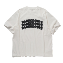 blurhmsROOTSTOCK / ブラームスルーツストック | RAREGROOVE Print Tee WIDE - White×Black-PT
