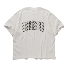 blurhmsROOTSTOCK / ブラームスルーツストック | RAREGROOVE Print Tee WIDE - White×White-PT