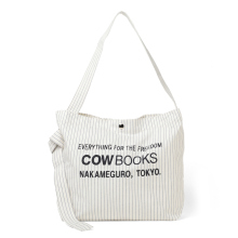 COW BOOKS / カウブックス | Shoulder Tote (Logo) - White
