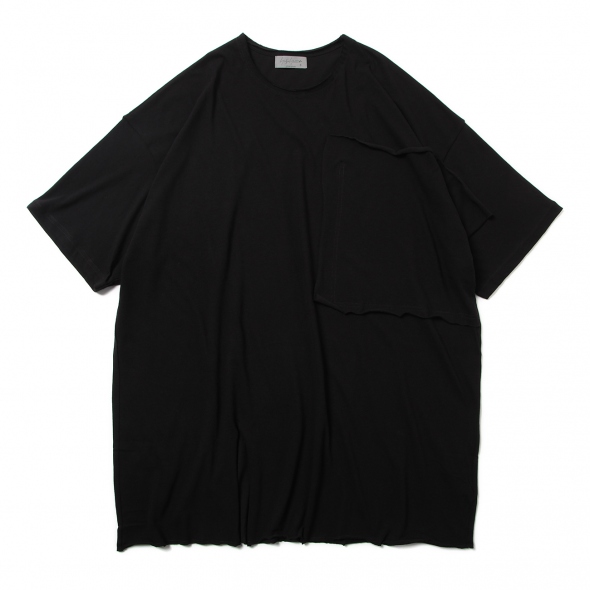 yohji yamamoto - Yohji Yamamoto [HC-T05-072 / 半袖段違いヤギ
