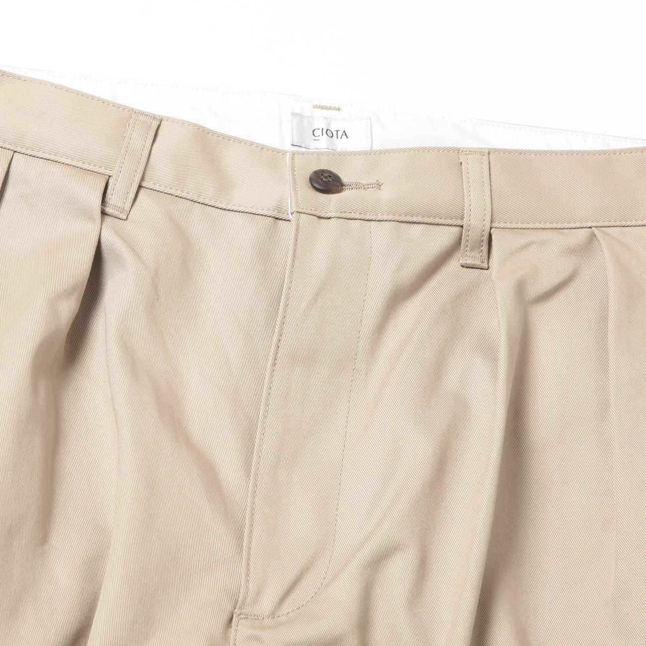 CIOTA / シオタ | 20/-×10/- チノパンツ - Beige | 通販 - 正規取扱店