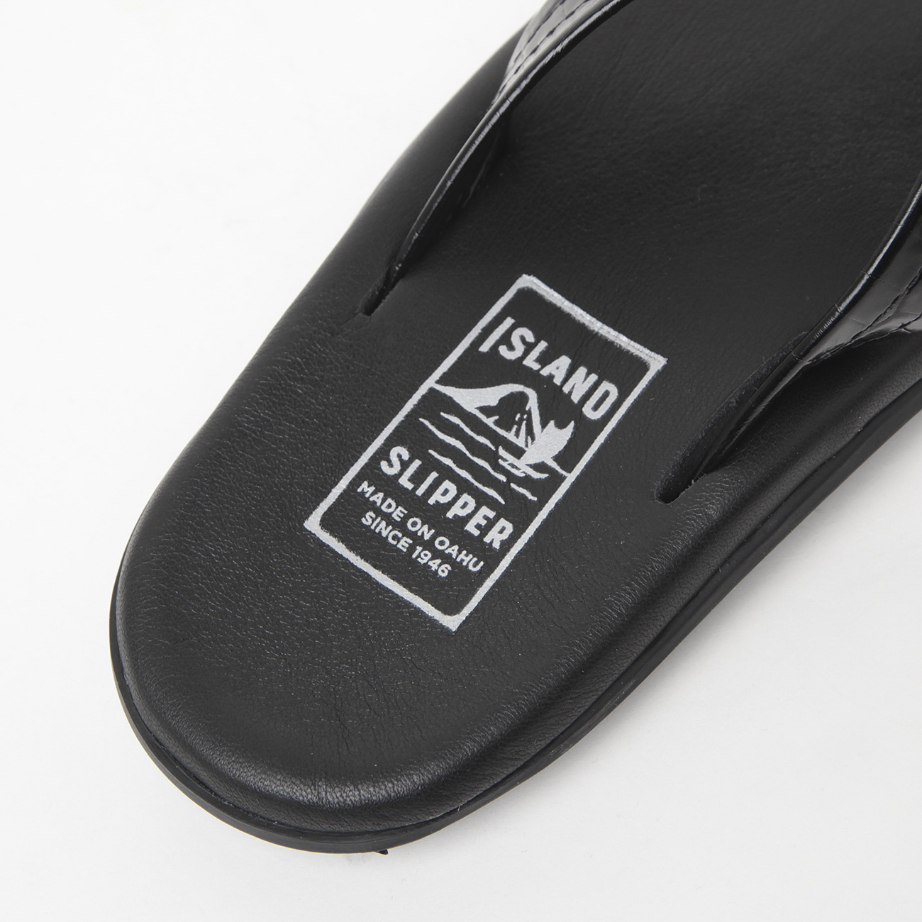 アイランドスリッパ　黒　トングサンダル　27 極美品 ISLAND SLIPPER トングサンダル ブラック レザー 27