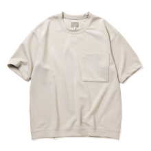 CURLY / カーリー | DOUBLE-KNIT POCKET TEE - Sand Gray