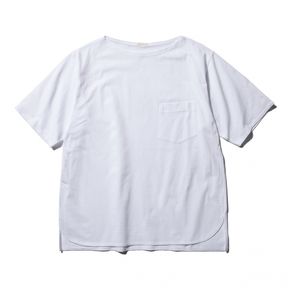 COMOLI / コモリ | ボートネック 半袖シャツ - White | 通販 - 正規