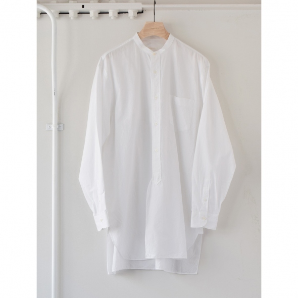 COMOLI / コモリ | バンドカラーシャツ - White | 通販 - 正規取扱店