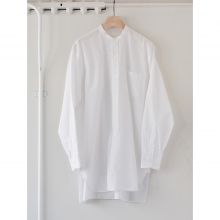 COMOLI / コモリ | バンドカラーシャツ - White
