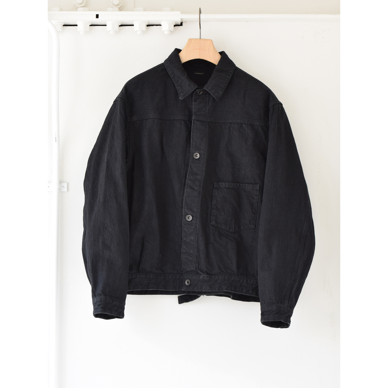 美品　COMOLI  デニム ジャケットBLACK サイズ2