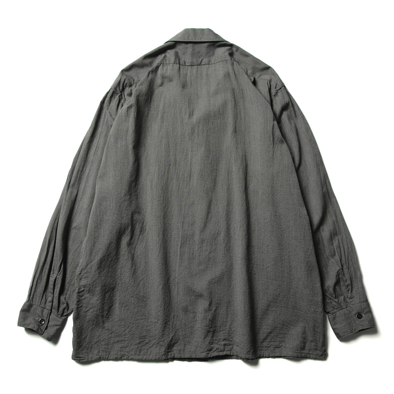 COMOLI / コモリ | ヨリ杢 オープンカラーシャツ - Gray | 通販 - 正規