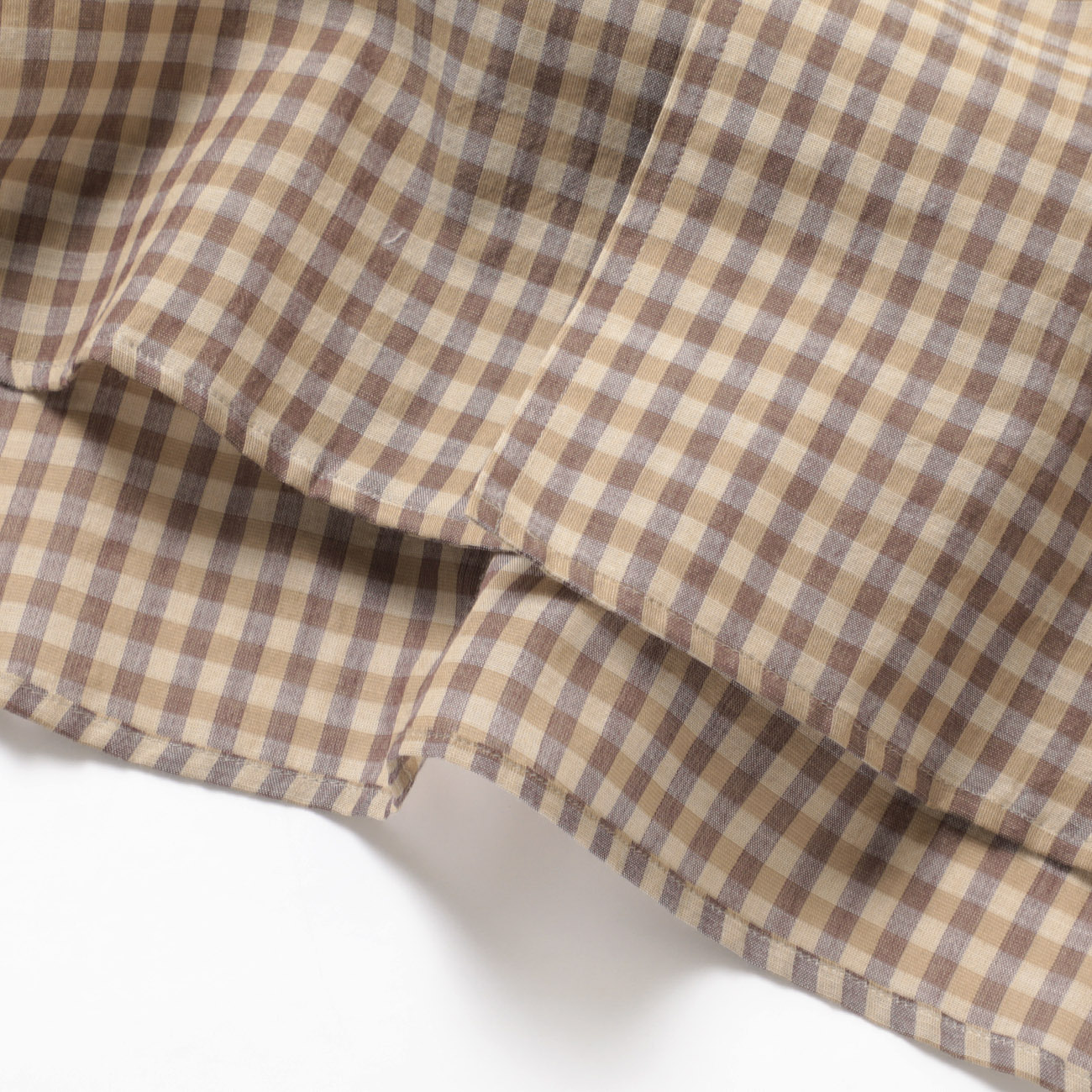 AURALEE / オーラリー | AIRY LIGHT COTTON CHECK HALF SLEEVED SHIRT