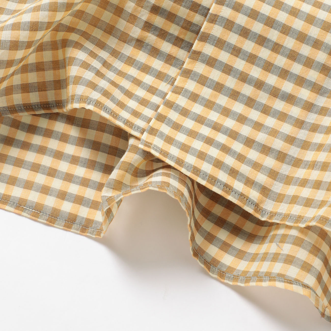 AURALEE オーラリー コットン トップス（サイズ1） AURALEE / オーラリー | AIRY LIGHT COTTON CHECK HALF SLEEVED SHIRT