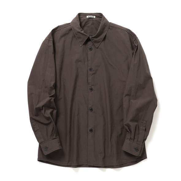 AURALEE / オーラリー | GARMENT-DYED FINX SHUTTLE WEATHER SHIRT