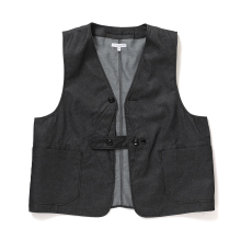 ENGINEERED GARMENTS / エンジニアドガーメンツ | Upland Vest - CP Denim - Black