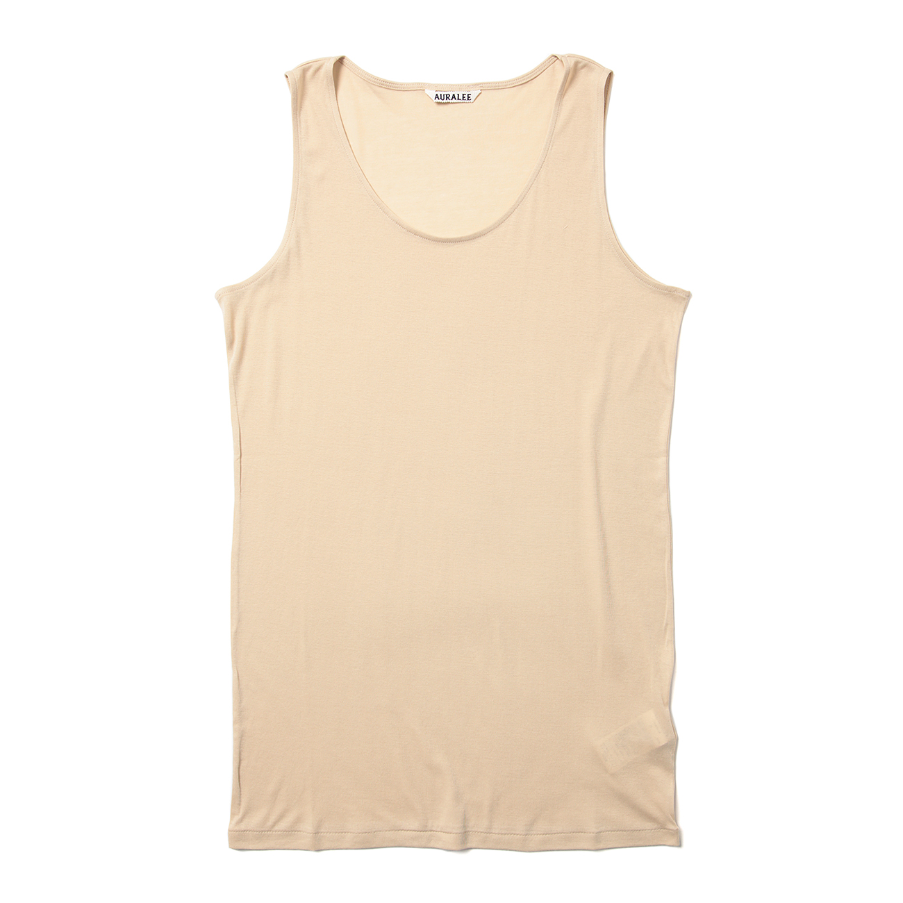 GIZA SUPER HIGH GAUGE SHEER RIB TANK (メンズ) - Light Beige