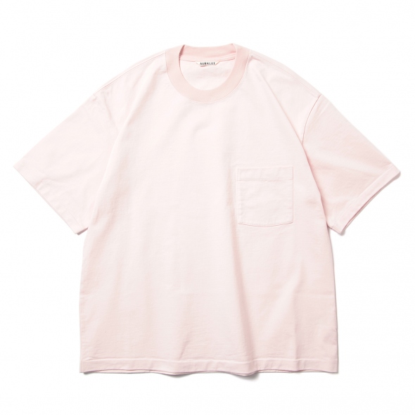 AURALEE / オーラリー | STAND-UP TEE (メンズ) - Light Pink | 通販