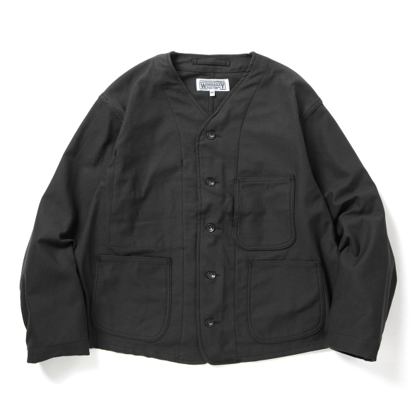EG Workaday - Engineer Short Jacket - Cotton Reversed Sateen - Black