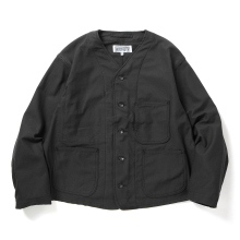 ENGINEERED GARMENTS / エンジニアドガーメンツ | EG Workaday Engineer Short Jacket Cotton Reversed Sateen - Black